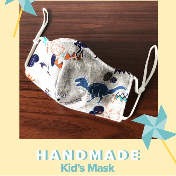NEW Handmade Kid's face mask - Dinosaur - Picture 2 of 6